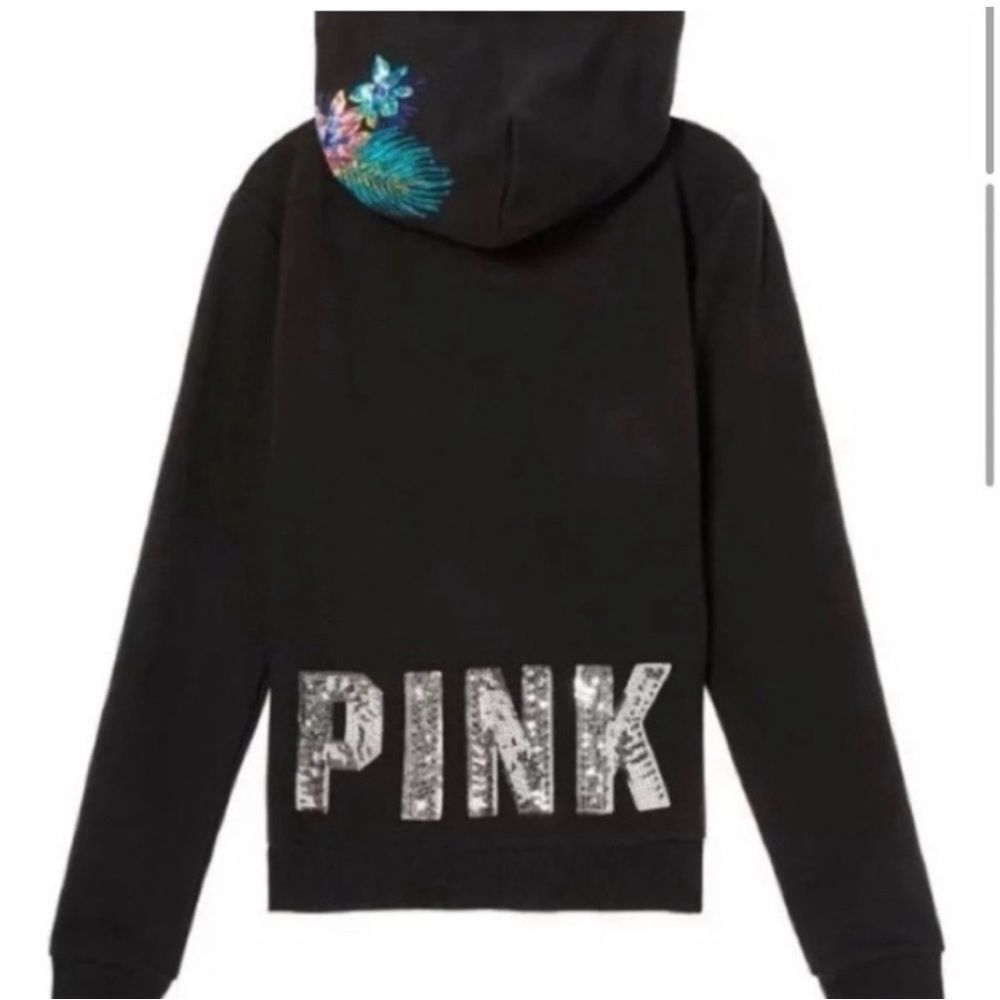 PINK VS TROPICAL BLING HIBISCUS
FLORAL HOODIE LARGE - Picture 2 of 10